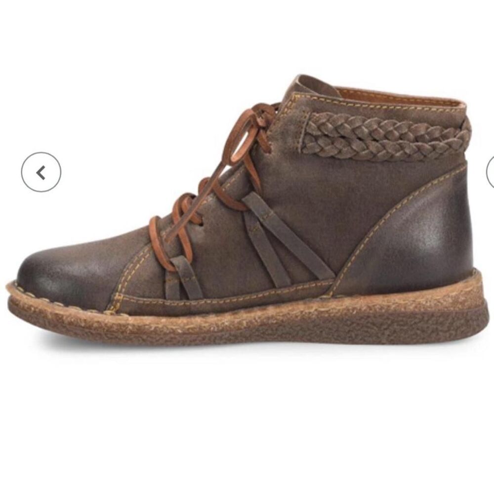 Born Women’s Temple II Boots Suede Leather Artisan size 6.5 Goblincore